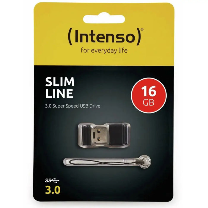 USB стик INTENSO Slim Line 16 GB Черен