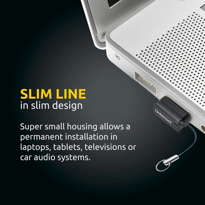 USB стик INTENSO Slim Line 32 GB Черен
