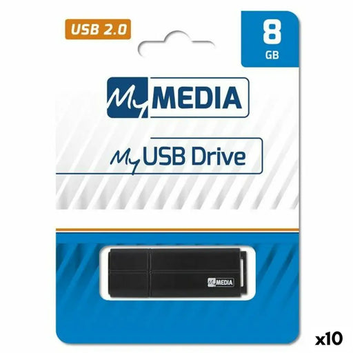 USB стик MyMedia Черен 8 GB