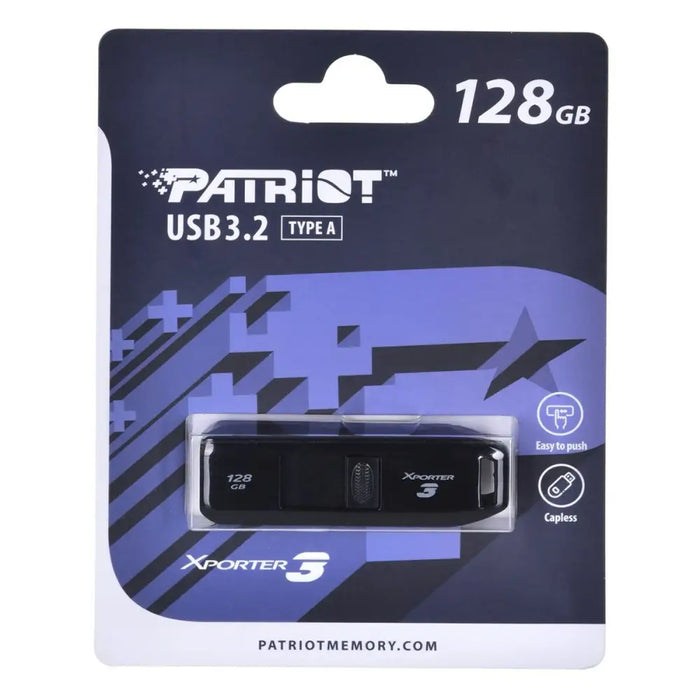 USB стик Patriot Memory Xporter 3 Черен 128 GB