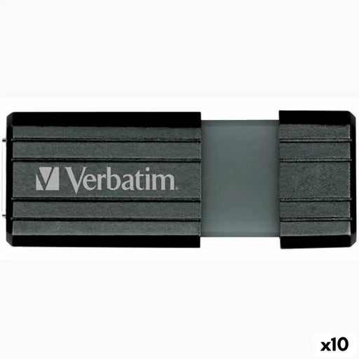 USB стик Verbatim PinStripe Черен 64 GB