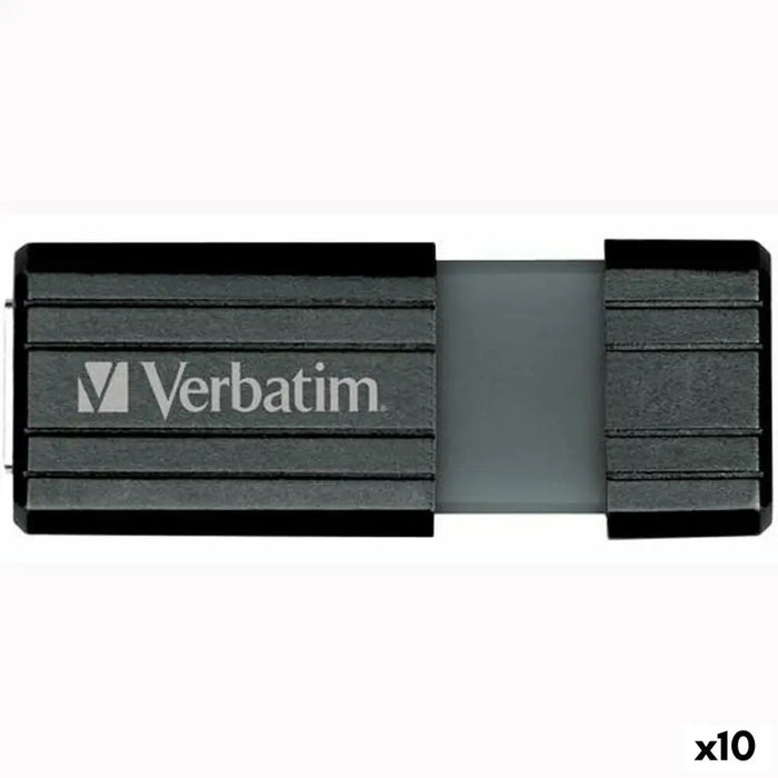 USB стик Verbatim STORE’N’GO PINSTRIPE Черен 128 GB (10