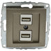 USB Х 2 ЗАРЯДНО МЕХАНИЗЪМ БРОНЗ MONO DESPINA