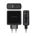USB зарядно стена Aisens ASCH-2PD45A-BK 57 W Черен USB-C
