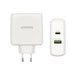 USB зарядно стена Aisens ASCH-2PD45A-W Бял 57 W USB-C (1
