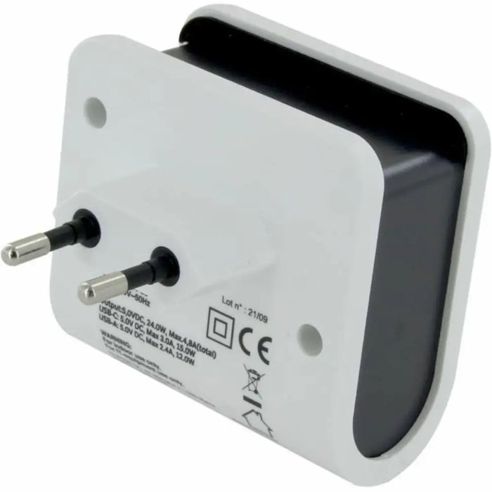 USB зарядно стена Chacon Бял