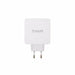 USB зарядно стена TooQ TQWC-2SC03WT Бял 48 W