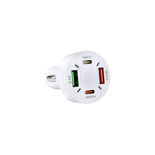 USB ЗАРЯДНО ЗА АВТОМОБИЛ 4В1 DUNLOP