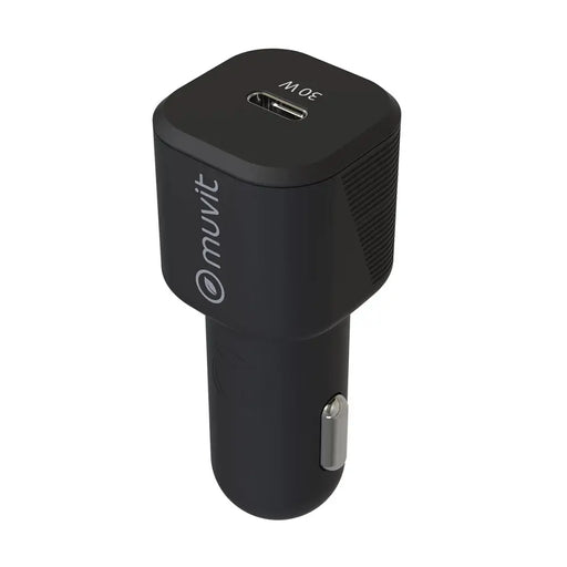 USB зарядно за кола Muvit Черен 30 W