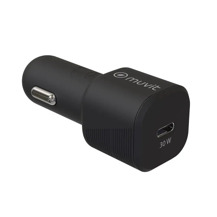 USB зарядно за кола Muvit Черен 30 W