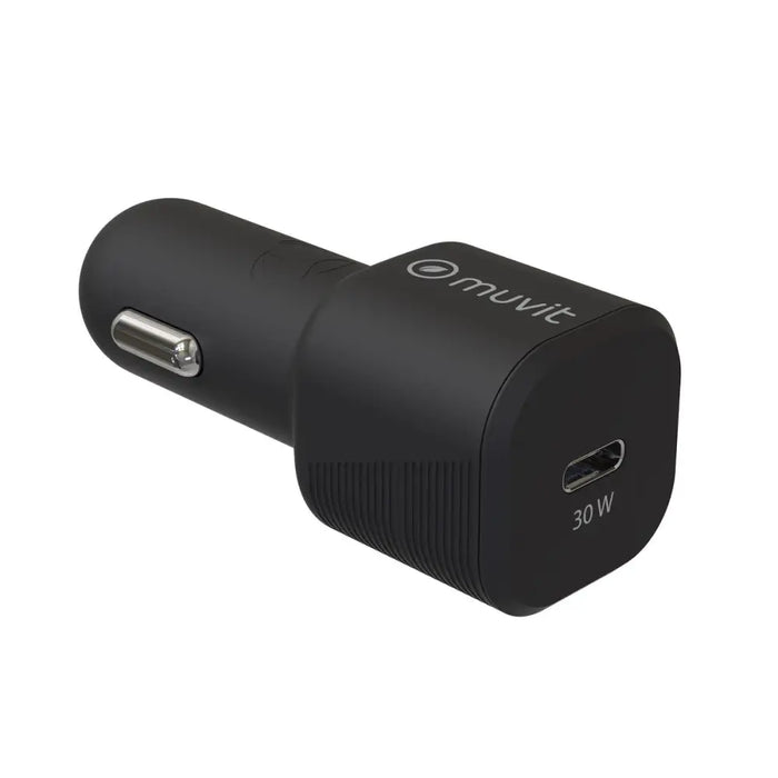 USB зарядно за кола Muvit Черен 30 W
