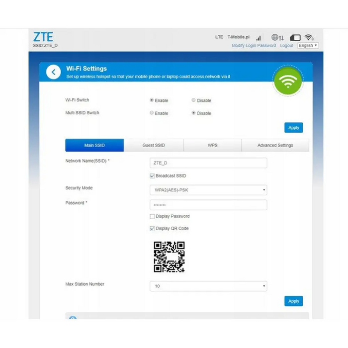 Устройство за клетъчна мрежа ZTE LTE MF79U Модем