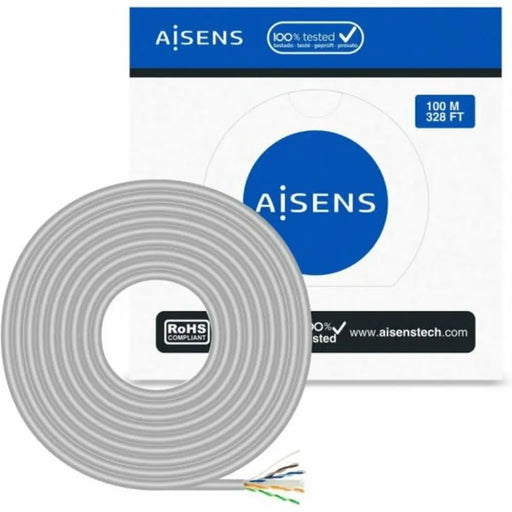 UTP категория 6 твърд мрежови кабел Aisens A135-0660 Сив