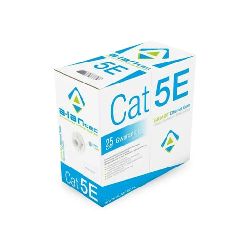 UTP категория 5 твърд мрежови кабел Alantec KIU5LSOH305 Сив