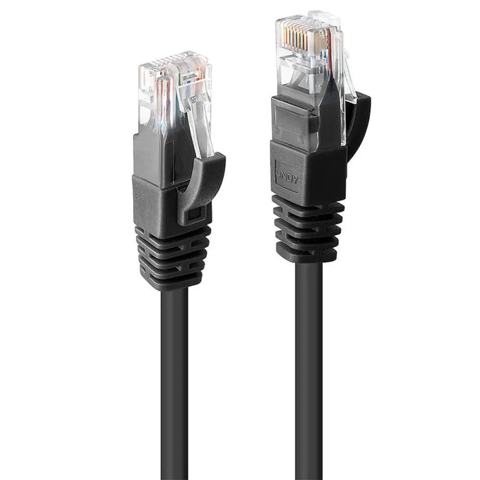 UTP категория 6 твърд мрежови кабел LINDY 48077 Черен 1 m 1