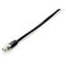 UTP категория 6 твърд мрежови кабел Equip 625456 Черен