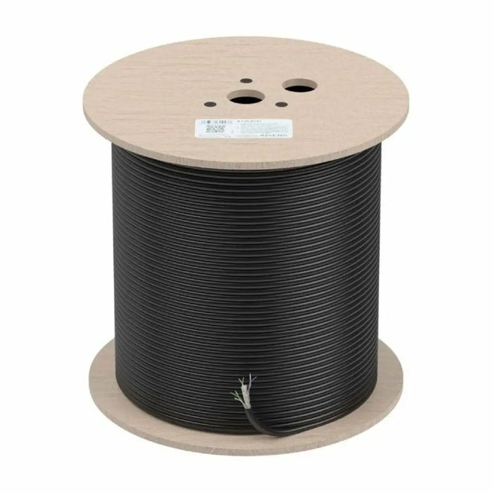 UTP категория 6 твърд мрежови кабел Aisens AWG23 Черен 305 m