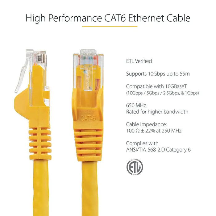 UTP категория 6 твърд мрежови кабел Startech N6PATC7MYL