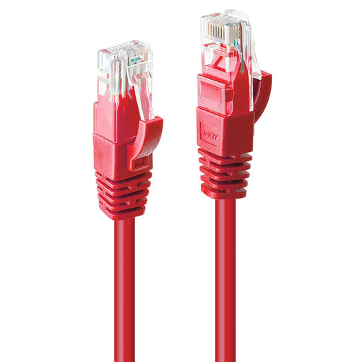 UTP категория 6 твърд мрежови кабел LINDY 48033 2 m Червен