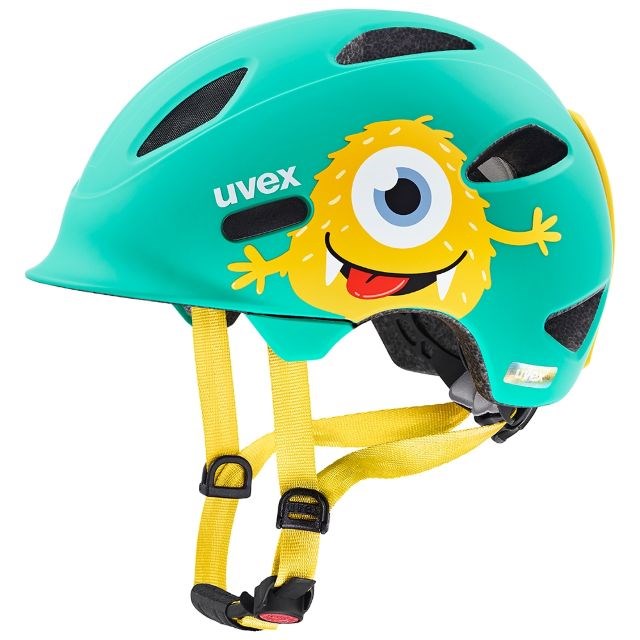 Детска велосипедна каска uvex oyo style monster lagoon matt, размер 50–54