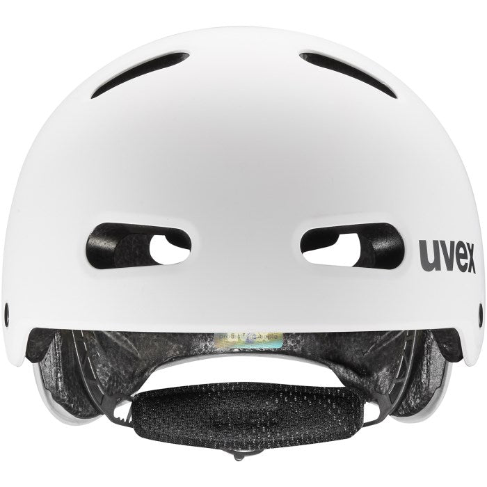 UVEX Kid 4 55–58 см – детска велосипедна каска, бяла матова