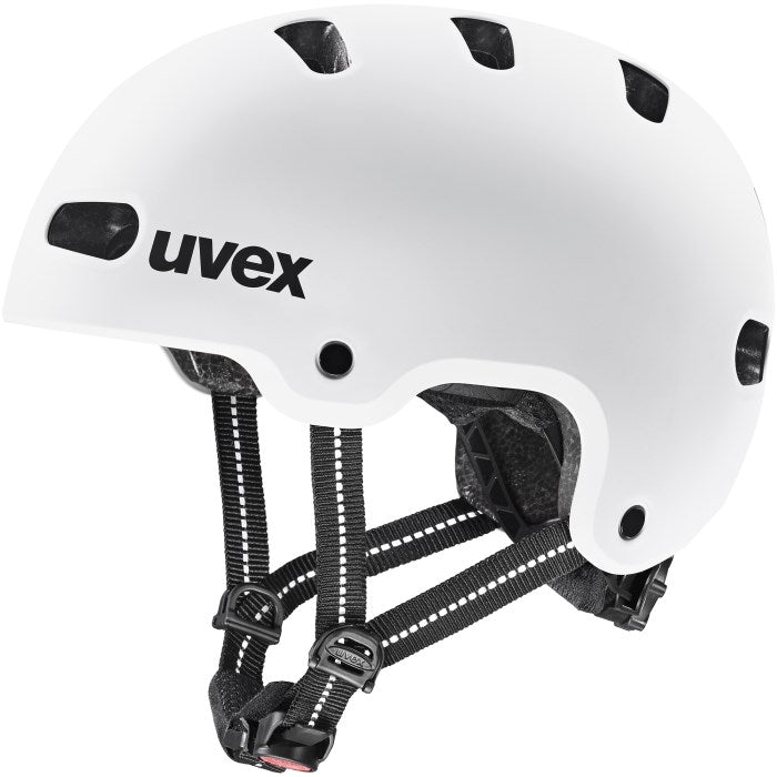 UVEX Kid 4 55–58 см – детска велосипедна каска, бяла матова