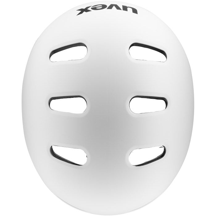 UVEX Kid 4 55–58 см – детска велосипедна каска, бяла матова