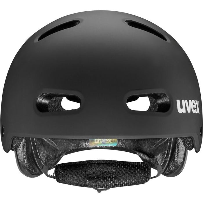 UVEX Kid 4 55–58 см – детска велосипедна каска, черна матова