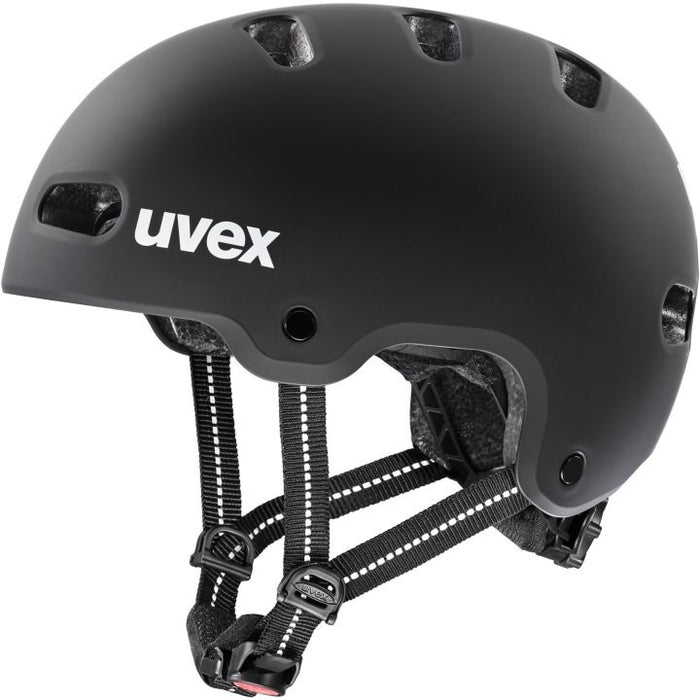 UVEX Kid 4 55–58 см – детска велосипедна каска, черна матова