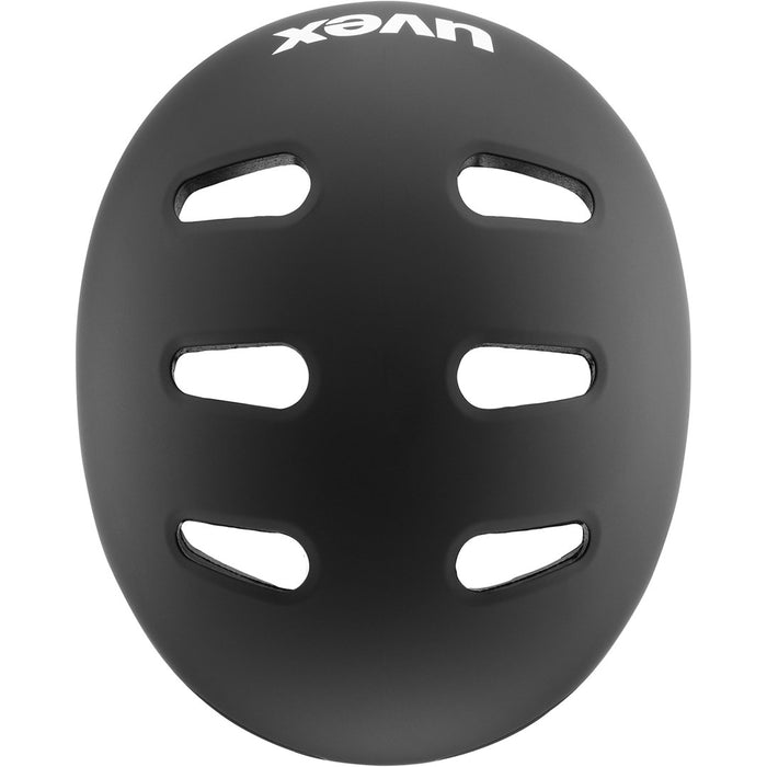 UVEX Kid 4 55–58 см – детска велосипедна каска, черна матова