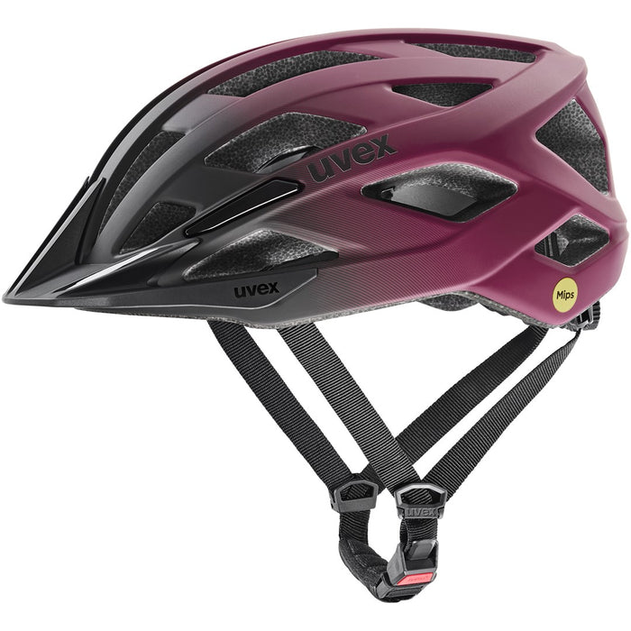 Kask rowerowy UVEX I-vo 2 MIPS 56-60cm, червена боровинка/черен мат