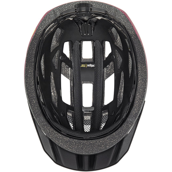 Kask rowerowy UVEX I-vo 2 MIPS 56-60cm, червена боровинка/черен мат