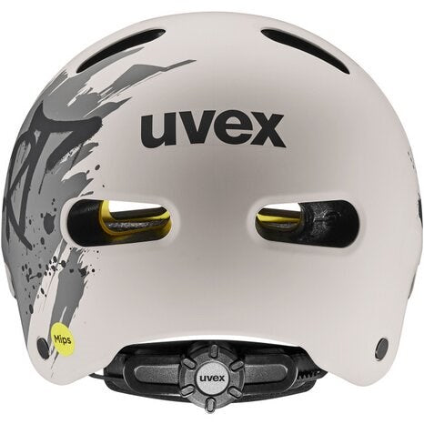 Kask rowerowy dziecięcy UVEX Kid 4 Style MIPS, мръсно топло сиво