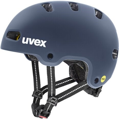 Kask rowerowy dziecięcy UVEX Kid 4 Style MIPS, здрачно син мат