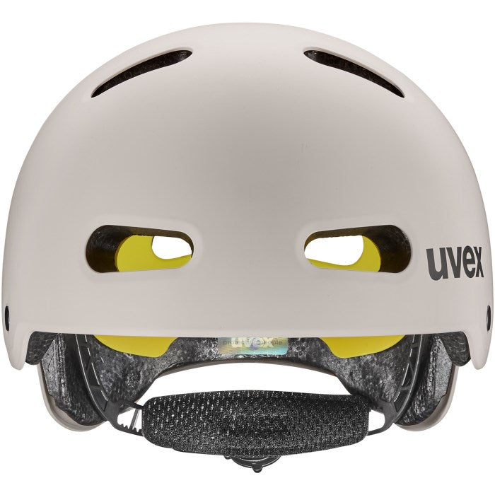 Kask rowerowy dziecięcy UVEX Kid 4 Style MIPS, топло сиво мат