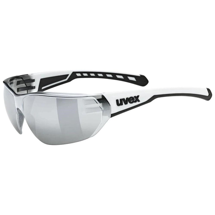 Okulary rowerowe UVEX Equate, бял мат/мир.сребро