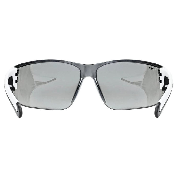 Okulary rowerowe UVEX Equate, бял мат/мир.сребро