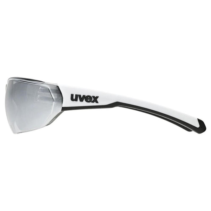 Okulary rowerowe UVEX Equate, бял мат/мир.сребро