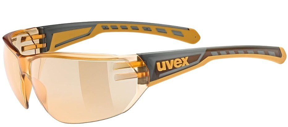 Okulary rowerowe UVEX Equate, дим/оранжев