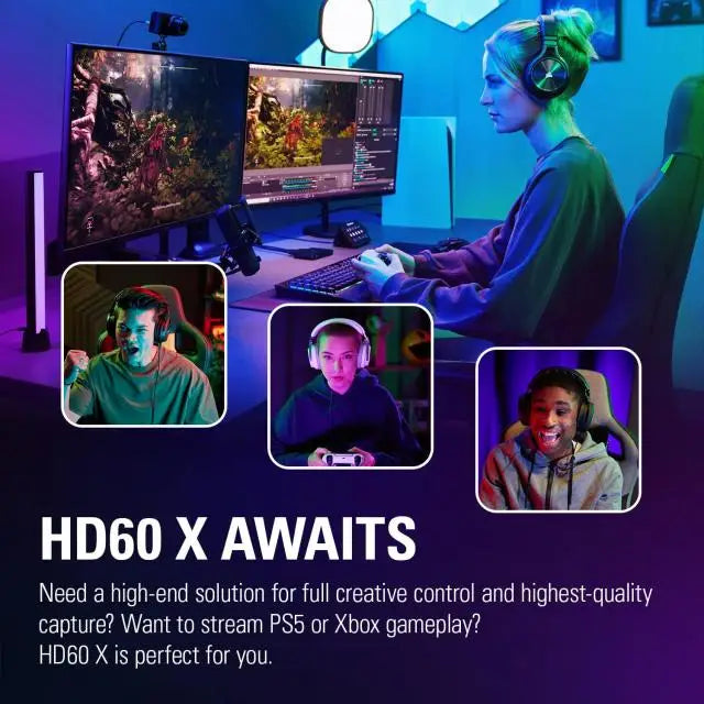 Външен кепчър ELGATO HD60 X HDR 4K HDMI