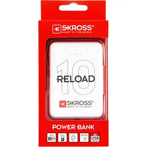 Външна батерия SKROSS RELOAD 10 10000 mAh Бял