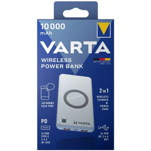 Външна батерия Varta Wireless Powerbank 10000mAh 57913