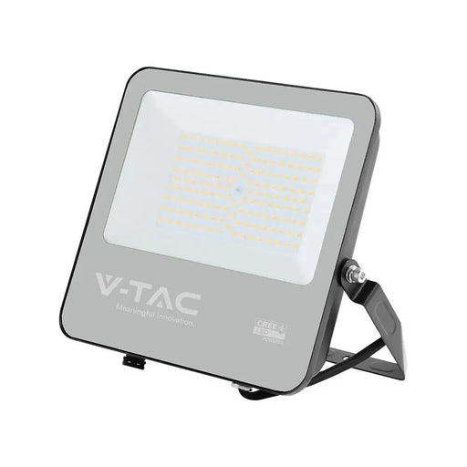 V-TAC 100W LED прожектор CREE чип черно тяло сиво стъкло