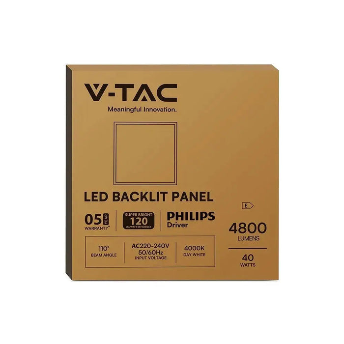 V-TAC LED панел 40W PHILIPS драйвер 600x600 мм подсветка