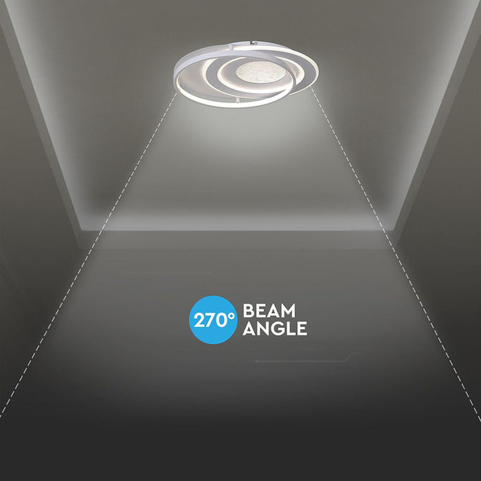LED ПЛАФОН 60W 50Х42СМ 3CCT БЯЛ ДИСТАНЦИОННО УПРАВЛЕНИЕ V-TAC