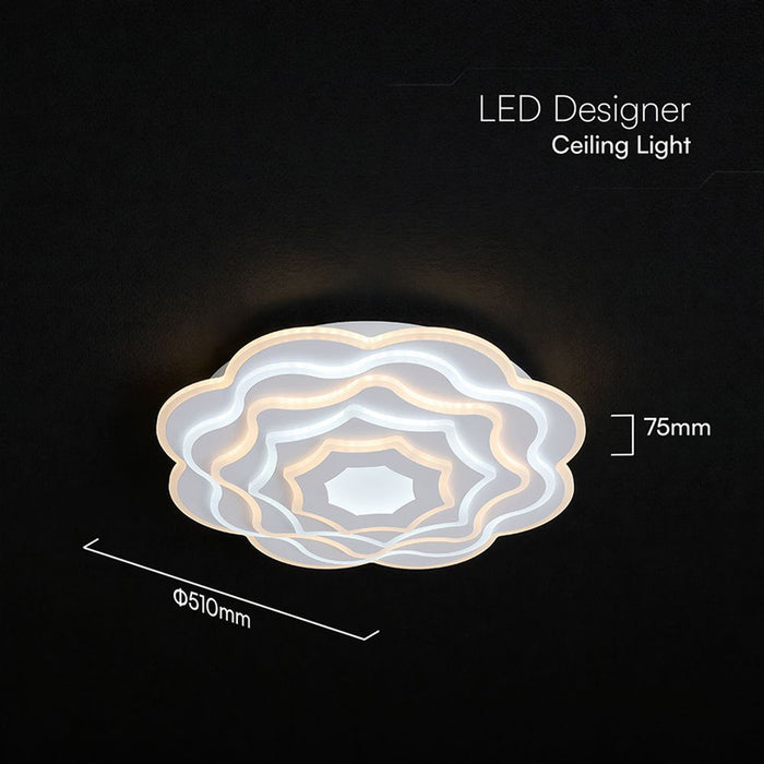 LED ПЛАФОН 100W ДИСТАНЦИОННО УПРАВЛЕНИЕ БЯЛ 84050 V-TAC