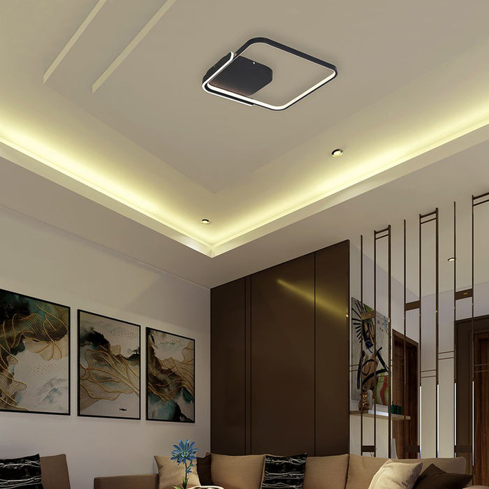 LED ПЛАФОН 75W ДИСТАНЦИОННО УПРАВЛЕНИЕ ЧЕРЕН КВАДРАТ 84025 V-TAC