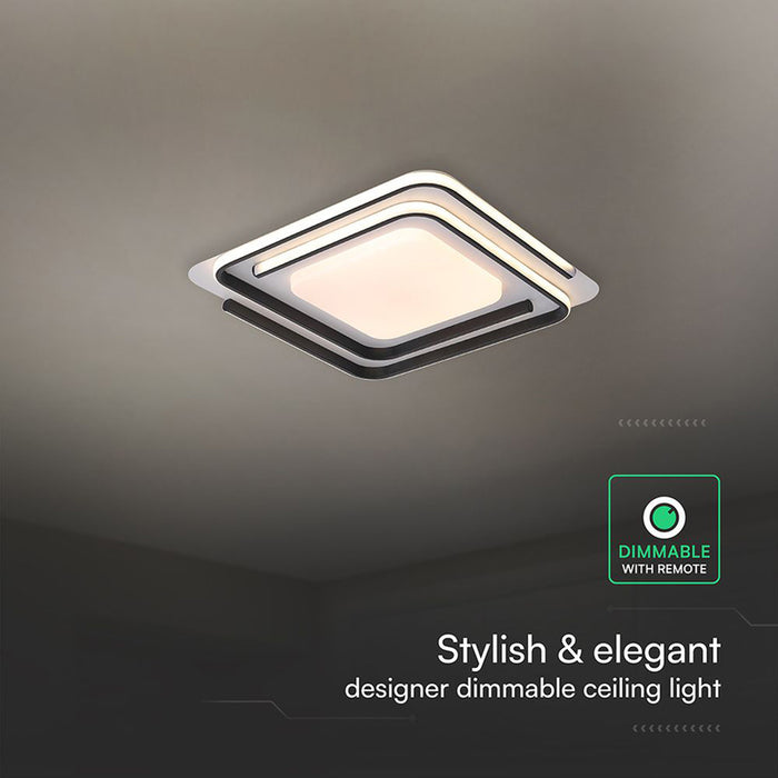 LED ПЛАФОН 75W ДИСТАНЦИОННО УПРАВЛЕНИЕ WH/BK 84033 V-TAC