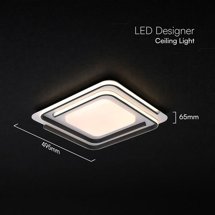 LED ПЛАФОН 75W ДИСТАНЦИОННО УПРАВЛЕНИЕ WH/BK 84033 V-TAC