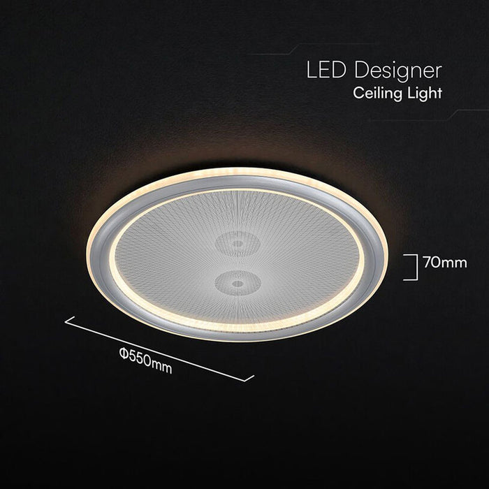 LED ПЛАФОН 50W ДИСТАНЦИОННО УПРАВЛЕНИЕ СИВ 84031 V-TAC